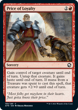 Price of Loyalty : DUNGEONS & DRAGONS: ADVENTURES IN THE FORGOTTEN REALMS - 159/281