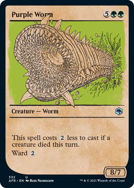 Purple Worm (Showcase) : DUNGEONS & DRAGONS: ADVENTURES IN THE FORGOTTEN REALMS - 332