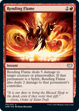 Rending Flame : INNISTRAD CRIMSON VOW - 175/277 - Lockett Labs UK