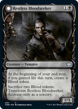 Restless Bloodseeker // Bloodsoaked Reveler : INNISTRAD CRIMSON VOW - 295