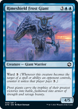 Rimeshield Frost Giant : DUNGEONS & DRAGONS: ADVENTURES IN THE FORGOTTEN REALMS - 069/281