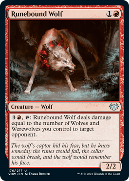 Runebound Wolf : INNISTRAD CRIMSON VOW - 176/277