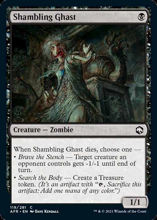Shambling Ghast : DUNGEONS & DRAGONS: ADVENTURES IN THE FORGOTTEN REALMS - 119/281 - Lockett Labs UK