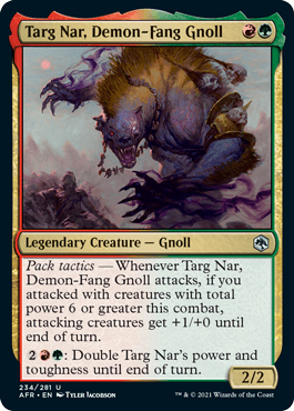 Targ Nar, Demon-Fang Gnoll : DUNGEONS & DRAGONS: ADVENTURES IN THE FORGOTTEN REALMS - 234/281 - Lockett Labs UK