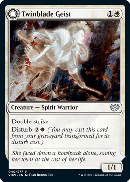 Twinblade Geist // Twinblade Invocation : INNISTRAD CRIMSON VOW - 040/277