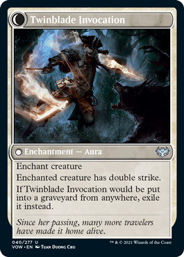 Twinblade Geist // Twinblade Invocation : INNISTRAD CRIMSON VOW - 040/277