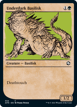 Underdark Basilisk (Showcase) : DUNGEONS & DRAGONS: ADVENTURES IN THE FORGOTTEN REALMS - 334