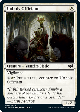 Unholy Officiant : INNISTRAD CRIMSON VOW - 041/277
