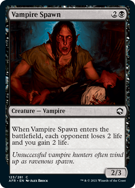 Vampire Spawn : DUNGEONS & DRAGONS: ADVENTURES IN THE FORGOTTEN REALMS - 123/281