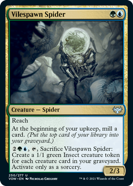 Vilespawn Spider : INNISTRAD CRIMSON VOW - 250/277