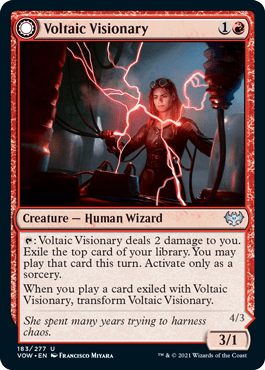 Voltaic Visionary // Volt-Charged Berserker : INNISTRAD CRIMSON VOW - 183/277