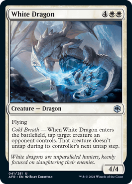 White Dragon : DUNGEONS & DRAGONS: ADVENTURES IN THE FORGOTTEN REALMS - 041/281