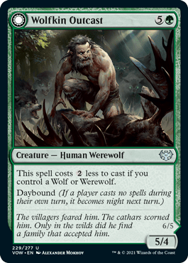 Wolfkin Outcast // Wedding Crasher : INNISTRAD CRIMSON VOW - 229/277