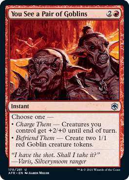 You See a Pair of Goblins : DUNGEONS & DRAGONS: ADVENTURES IN THE FORGOTTEN REALMS - 170/281