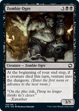 Zombie Ogre : DUNGEONS & DRAGONS: ADVENTURES IN THE FORGOTTEN REALMS - 129/281 - Lockett Labs UK