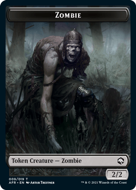 Zombie Token : DUNGEONS & DRAGONS: ADVENTURES IN THE FORGOTTEN REALMS - 009/019