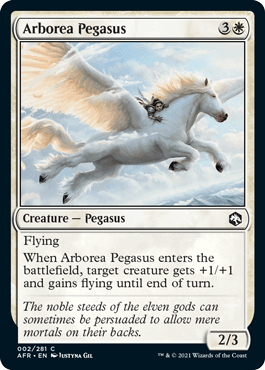 Arborea Pegasus : DUNGEONS & DRAGONS: ADVENTURES IN THE FORGOTTEN REALMS - 002/281 - Lockett Labs UK
