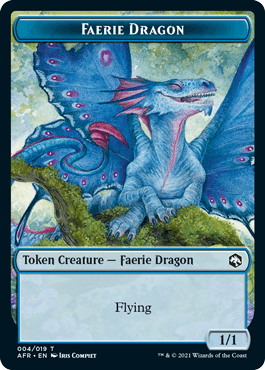 Faerie Dragon Token : DUNGEONS & DRAGONS: ADVENTURES IN THE FORGOTTEN REALMS - 004/019 - Lockett Labs UK
