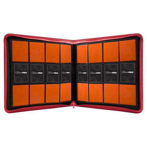 Ultra Pro : 12-Pocket Zippered PRO-Binder - Red - Lockett Labs UK