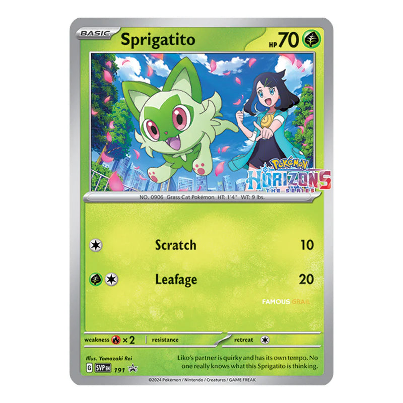 Sprigatito : HORIZONS: THE SERIES PROMO (Holo) (Sealed) - SVP 191 | Lockett Labs UK Sprigatito : HORIZONS: THE SERIES PROMO (Holo) (Sealed) - SVP 191 | Lockett Labs UK