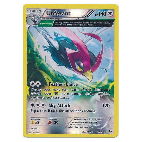 Unfezant : ROARING SKIES (Reverse holo) - 81/108