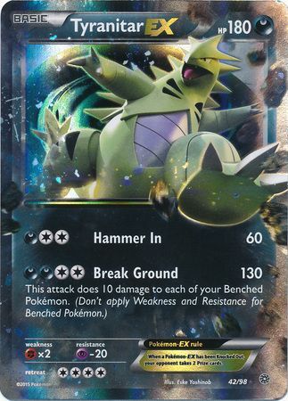 Tyranitar EX : ANCIENT ORIGINS - 42/98 - Lockett Labs UK