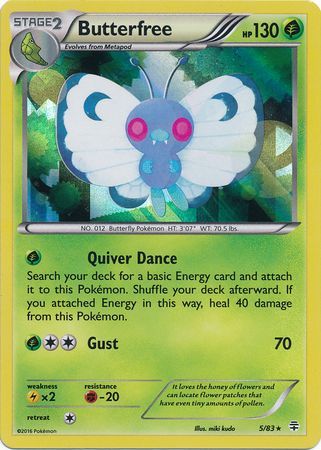 Butterfree : GENERATIONS (Holo) - 5/83