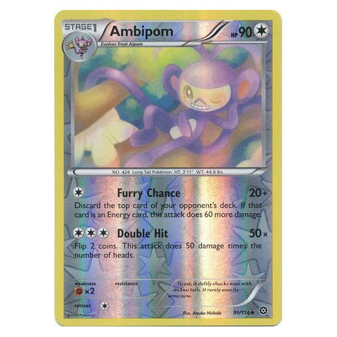 Ambipom : STEAM SIEGE (Reverse holo) - 91/114