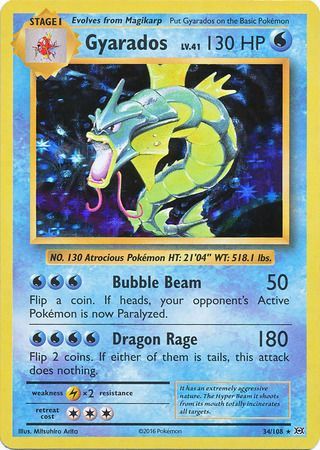 Gyarados : EVOLUTIONS (Holo) - 34/108 - Lockett Labs UK