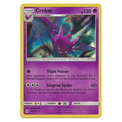 Crobat : SUN & MOON BASE (Holo) - 56/149