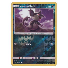 Alolan Rattata : SUN & MOON BASE (Reverse holo) - 76/149