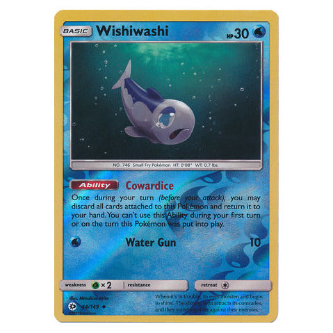 Wishiwashi : SUN & MOON BASE (Reverse holo) - 44/149