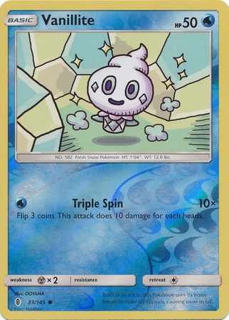 Vanillite : GUARDIANS RISING (Reverse holo) - 33/145