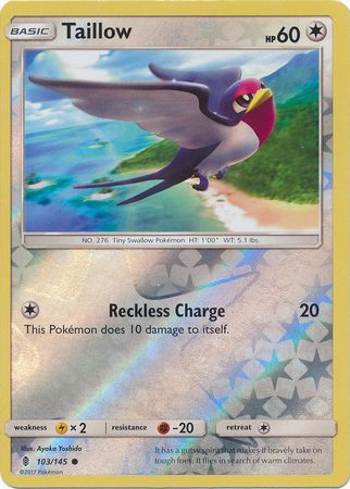 Taillow : GUARDIANS RISING (Reverse holo) - 103/145