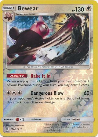 Bewear : GUARDIANS RISING (Reverse holo) - 113/145 - Lockett Labs UK