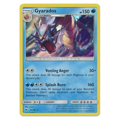 Gyarados : BURNING SHADOWS (Holo) - 33/147