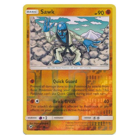 Sawk : BURNING SHADOWS (Reverse holo) - 72/147