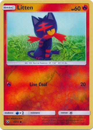 Litten : SHINING LEGENDS (Reverse holo) - 15/73