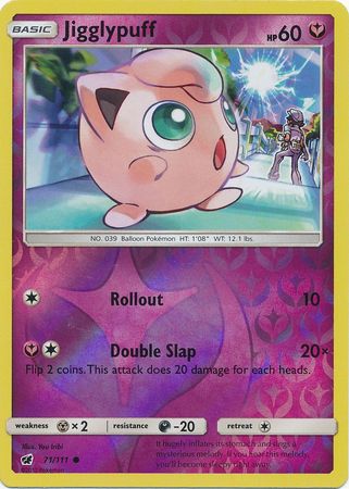 Jigglypuff : CRIMSON INVASION (Reverse holo) - 71/111