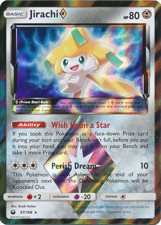 Jirachi Prism Star : CELESTIAL STORM - 97/168 - Lockett Labs UK
