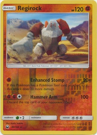 Regirock : CELESTIAL STORM (Reverse holo) - 80/168 - Lockett Labs UK