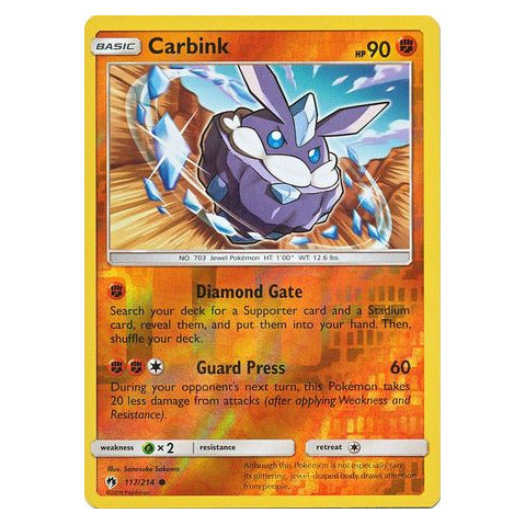 Carbink : LOST THUNDER (Reverse holo) - 117/214