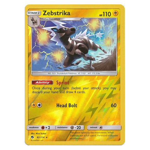 Zebstrika : LOST THUNDER (Reverse holo) - 82/214