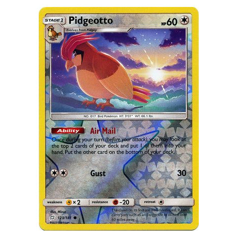 Pidgeotto : TEAM UP (Reverse holo) - 123/181