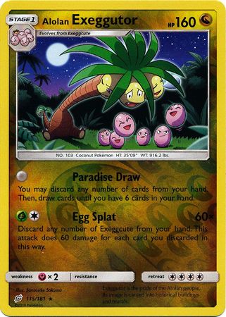 Alolan Exeggutor : TEAM UP (Reverse holo) - 115/181