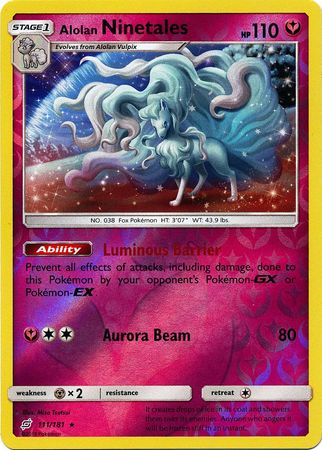 Alolan Ninetales : TEAM UP (Reverse holo) - 111/181 - Lockett Labs UK