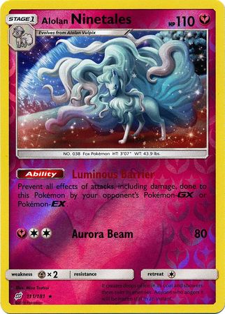 Alolan Ninetales : TEAM UP (Reverse holo) - 111/181