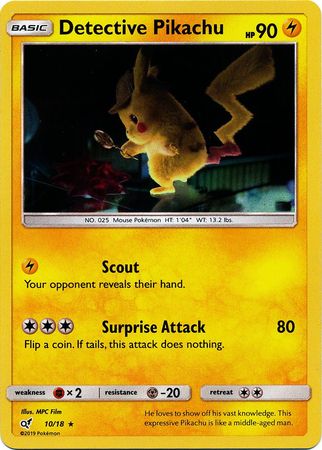 Detective Pikachu : DETECTIVE PIKACHU (Holo) - 10/18