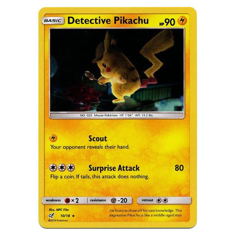 Detective Pikachu : DETECTIVE PIKACHU (Holo) - 10/18