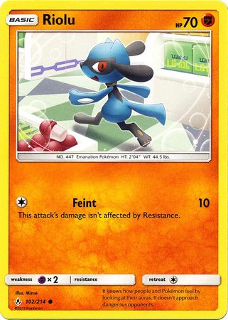 Riolu : UNBROKEN BONDS - 102/214 - Lockett Labs UK